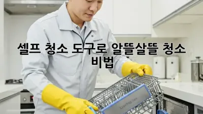 셀프 청소 도구로 알뜰살뜰 청소 비법!
